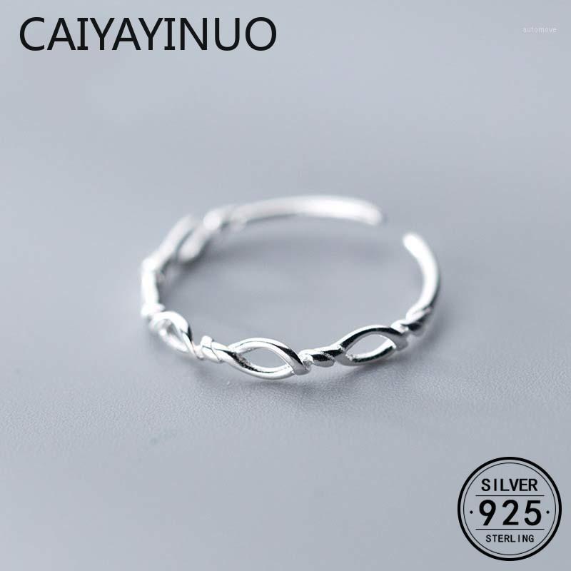 CAIYAYINU Real 925 Sterling Silver Minimalist Geometric Hollow Braided Rope Adjustable Ring For Fashion Women Party Fine Jewelry1
CAIYAYINU Real 925 Sterling Silver Minimalist Geometric Hollow Braided Rope Adjustable Ring For Fashion Women Party Fine Jewelry1