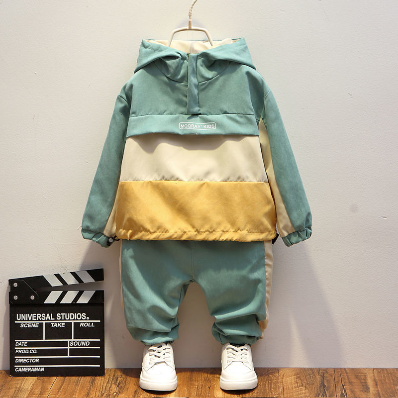 Boys Sports Set Spring Autumn Casual Toddler Teens Boys Clothes Color Toddler Coat Pant Children Clothing Set Kids Tracksuits LJ200916