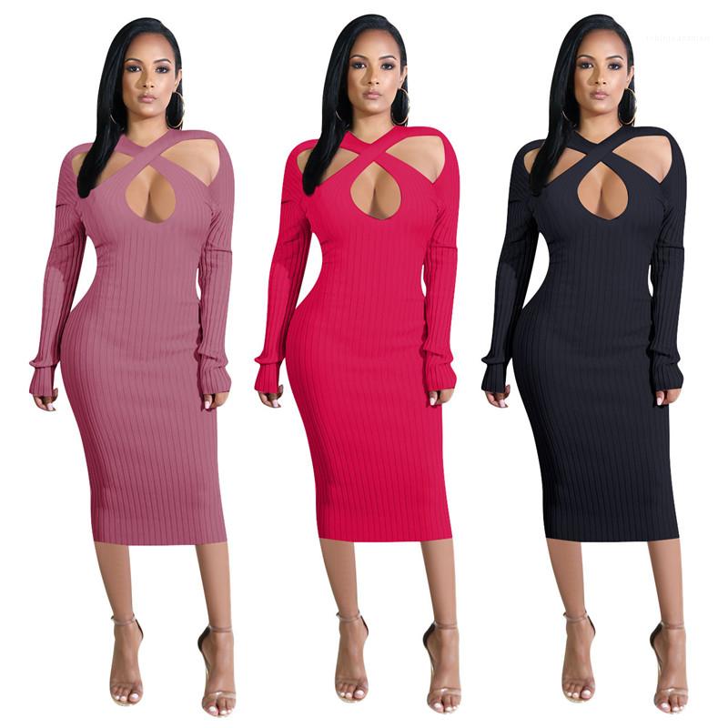 Womens Dresses Fashion Solid Color Long Sleeve Knitted Bodycon Dresses Autumn Womens Designer Clothes 2020 Sexy Hollow Out, Blue
Womens Dresses Fashion Solid Color Long Sleeve Knitted Bodycon Dresses Autumn Womens Designer Clothes 2020 Sexy Hollow Out, Blue