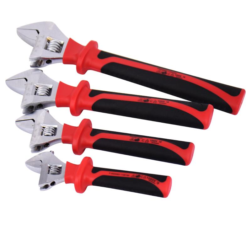 1000V Resistant to high voltage Insulated adjustable wrench 0-24-38mm open end wrench Insulating electrician's tool
1000V Resistant to high voltage Insulated adjustable wrench 0-24-38mm open end wrench Insulating electrician's tool