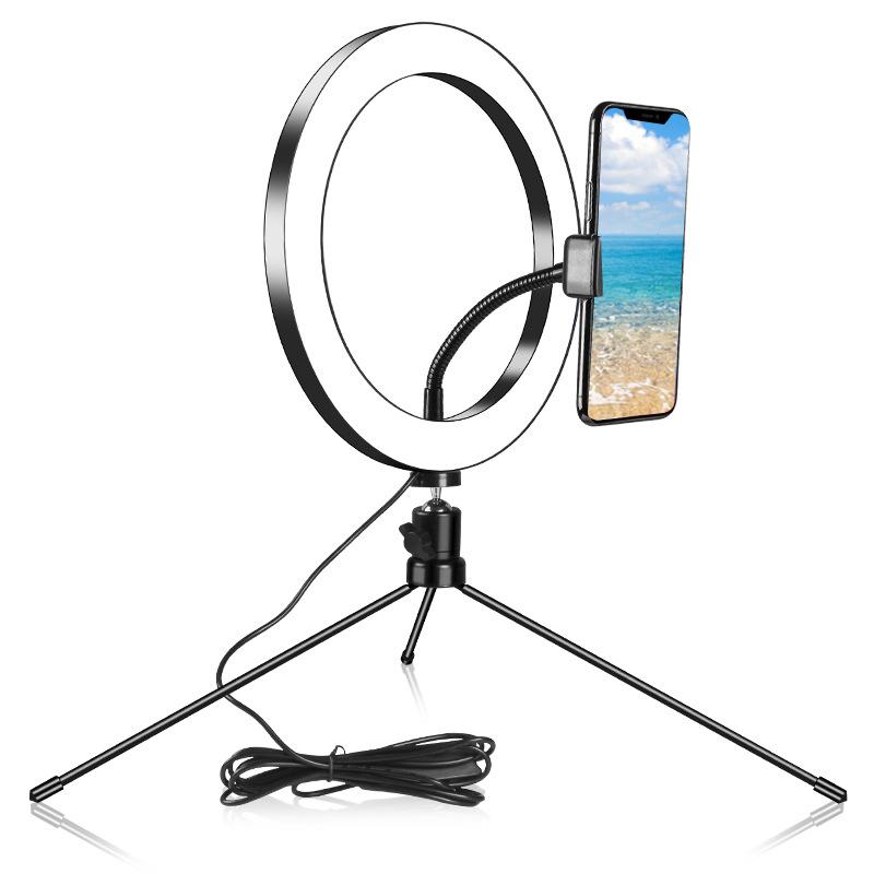 10 Inch Photography Ring Light Phone Desktop Live Flood Lamp Selfie Photographic Makeup Anchor Beautification Filming
10 Inch Photography Ring Light Phone Desktop Live Flood Lamp Selfie Photographic Makeup Anchor Beautification Filming