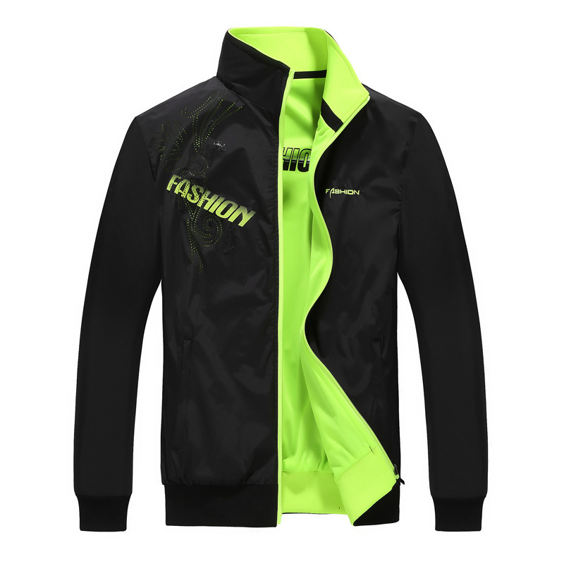 2021 the New Male Spring Autumn Zipper Embroidery Printing Double Surface Brand Men's Casual Thin Jacket Coat T5y7, Blue 
2021 the New Male Spring Autumn Zipper Embroidery Printing Double Surface Brand Men's Casual Thin Jacket Coat T5y7, Blue