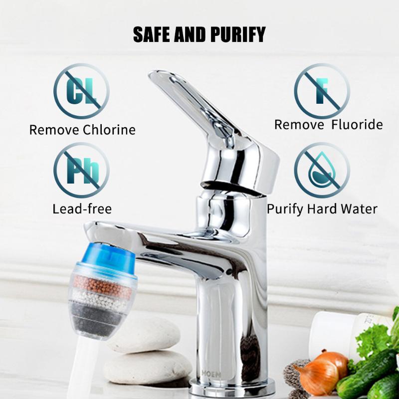 Faucet Water Filter Purifier Kitchen Tap Filtration Activated Carbon Removes Chlorine Fluoride Heavy Metals Hard Water Softener
Faucet Water Filter Purifier Kitchen Tap Filtration Activated Carbon Removes Chlorine Fluoride Heavy Metals Hard Water Softener
