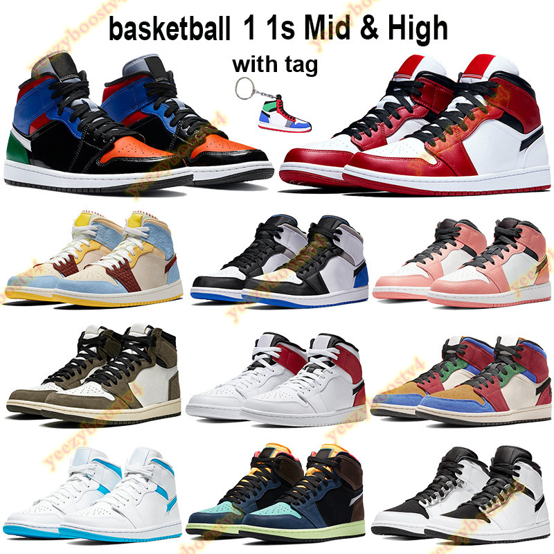 Tag 1 1s mid high Basketball Shoes Men Women chicago 2020 multi patent white black royal Travis scotts pink quartz Sneakers Keychain, 44.mid black rust pink
Tag 1 1s mid high Basketball Shoes Men Women chicago 2020 multi patent white black royal Travis scotts pink quartz Sneakers Keychain, 44.mid black rust pink