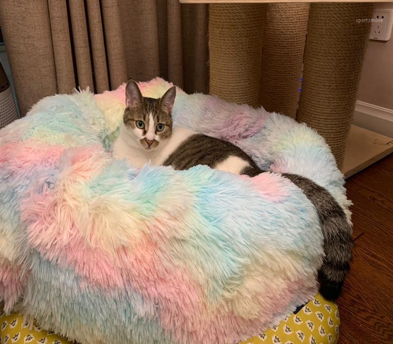 Pet Cat Bed Long Plush Super Soft Cat Beds Round Mat Dog House Self-Warming Plush Cushion Bed Dog Kennels1
Pet Cat Bed Long Plush Super Soft Cat Beds Round Mat Dog House Self-Warming Plush Cushion Bed Dog Kennels1