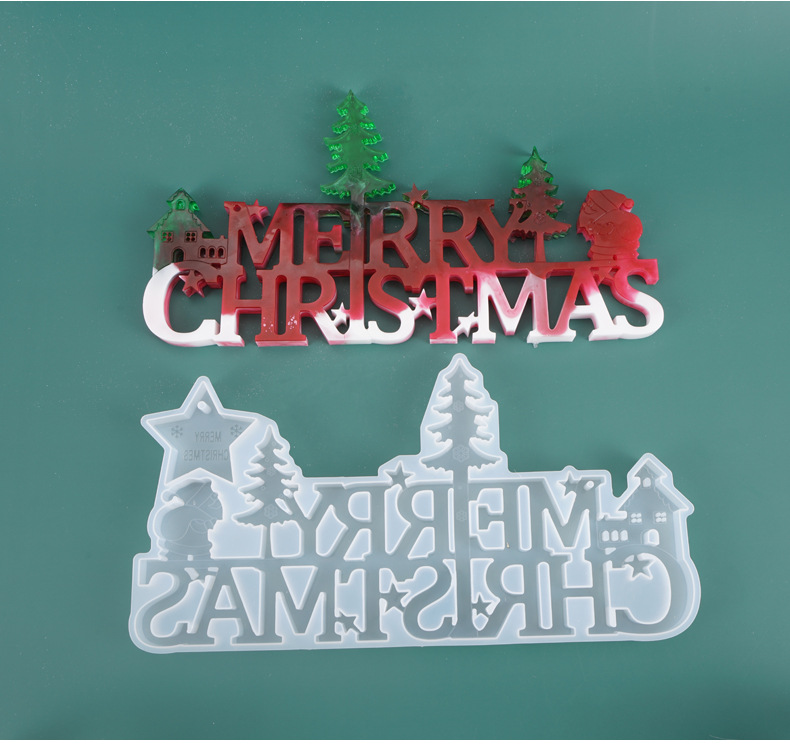 Merry Christmas letter silicone mold DIY crystal mould christmas decorations home Shop window listing ornaments Xmas gifts
Merry Christmas letter silicone mold DIY crystal mould christmas decorations home Shop window listing ornaments Xmas gifts