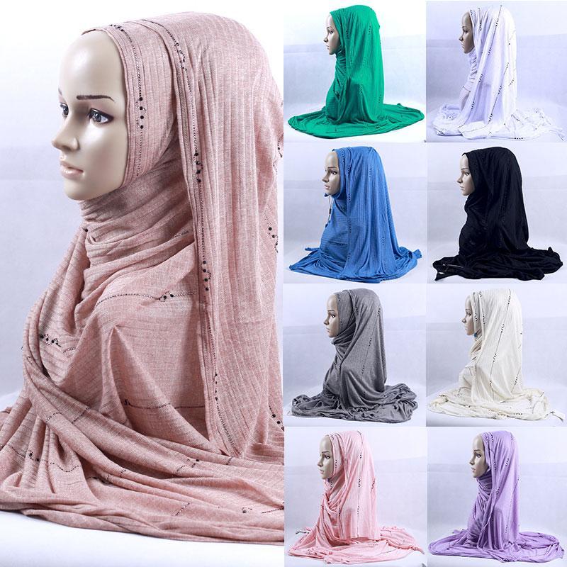 Women Scarf Rhinestone Muslim Women Hijab Scarf Maxi Scarves Headscarf Long Shawl Wrap Solid Color Knitted Long Headwrap1
Women Scarf Rhinestone Muslim Women Hijab Scarf Maxi Scarves Headscarf Long Shawl Wrap Solid Color Knitted Long Headwrap1