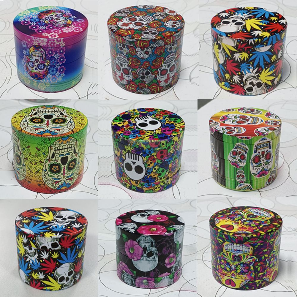 Skull Pattern 50mm Grinder Tobacco Slicer 4 Layers Herb Crusher Smasher Colorful Zinc Alloy Grinder Smoking Accessories
Skull Pattern 50mm Grinder Tobacco Slicer 4 Layers Herb Crusher Smasher Colorful Zinc Alloy Grinder Smoking Accessories
