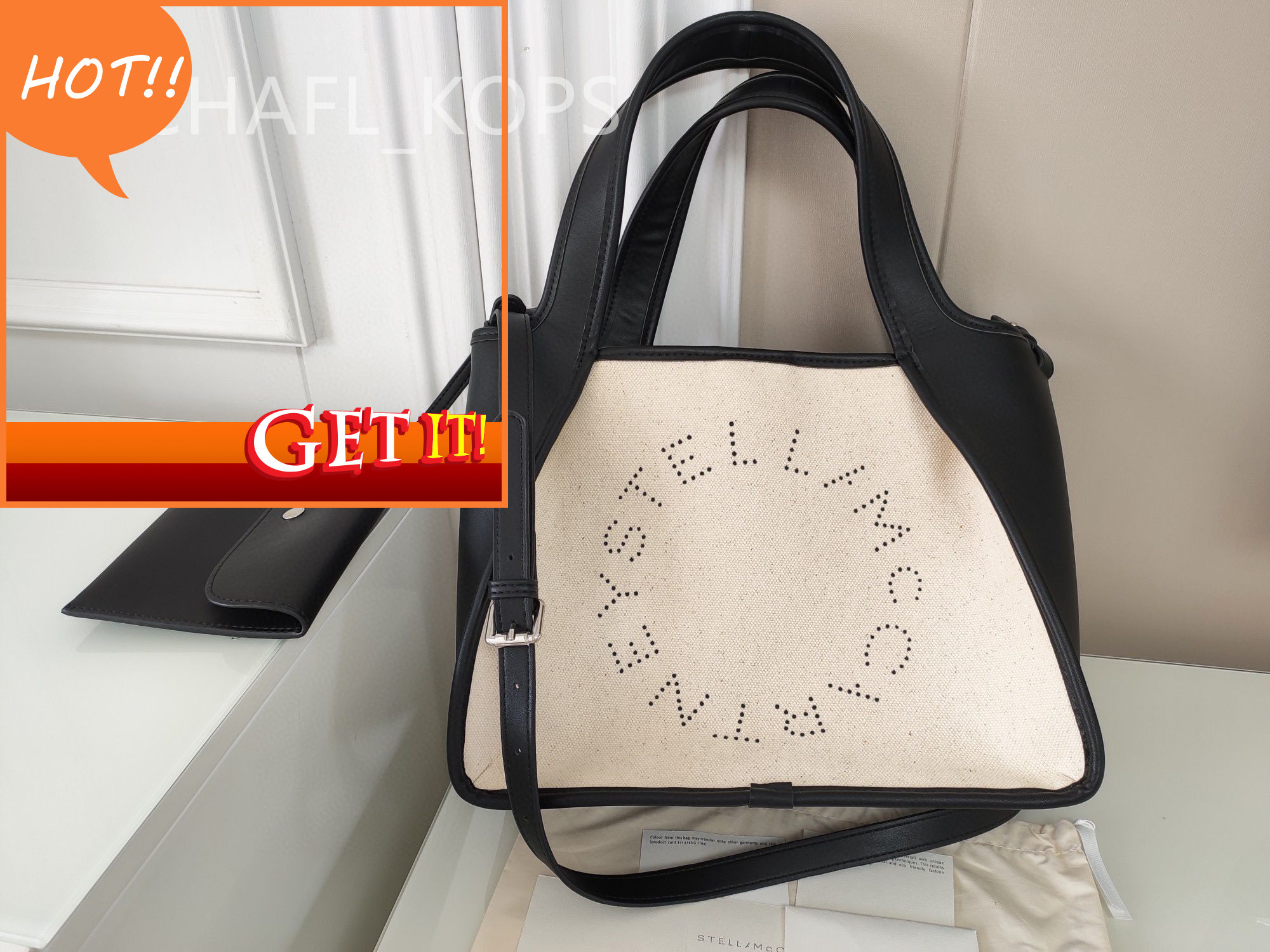 2021 New Fashion women Handbag Stella McCartney PVC high quality leather shopping bag 369, Sky blue
2021 New Fashion women Handbag Stella McCartney PVC high quality leather shopping bag 369, Sky blue