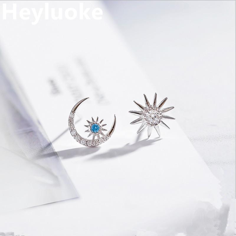 HEYLUOKE High Quality 100% Sun Moon Star Asymmetry Luminous CZ Stud Earrings for Women Fine Jewelry
HEYLUOKE High Quality 100% Sun Moon Star Asymmetry Luminous CZ Stud Earrings for Women Fine Jewelry
