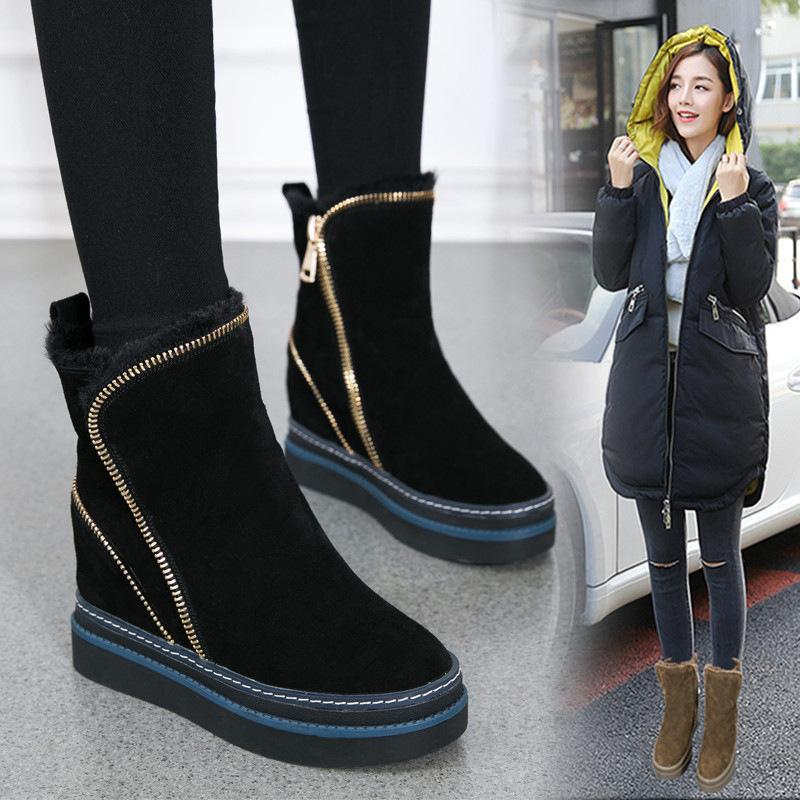Ms.2020winter Three Wear Snow Boots Women's Non-slip Warm Cotton Shoes Thick Bottom Increase ShortBootsWomen'sShoes, Black
Ms.2020winter Three Wear Snow Boots Women's Non-slip Warm Cotton Shoes Thick Bottom Increase ShortBootsWomen'sShoes, Black