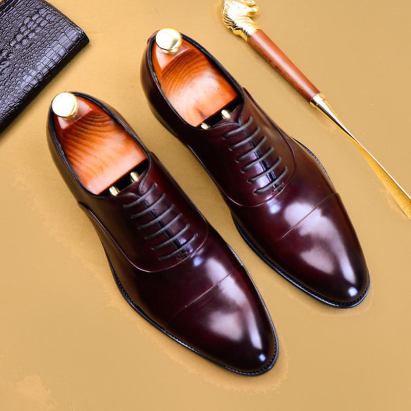 Autumn Men leather shoes business dress suit shoes men brand Bullock genuine leather black laces wedding mens
Autumn Men leather shoes business dress suit shoes men brand Bullock genuine leather black laces wedding mens
