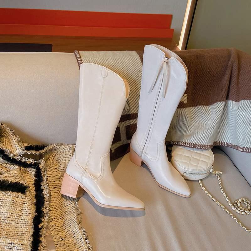 Bottes femme 2020 new winter riding boots women's shoes cow leather gladiator equestrian mid-calf boots zapatos de mujer, Beige
Bottes femme 2020 new winter riding boots women's shoes cow leather gladiator equestrian mid-calf boots zapatos de mujer, Beige