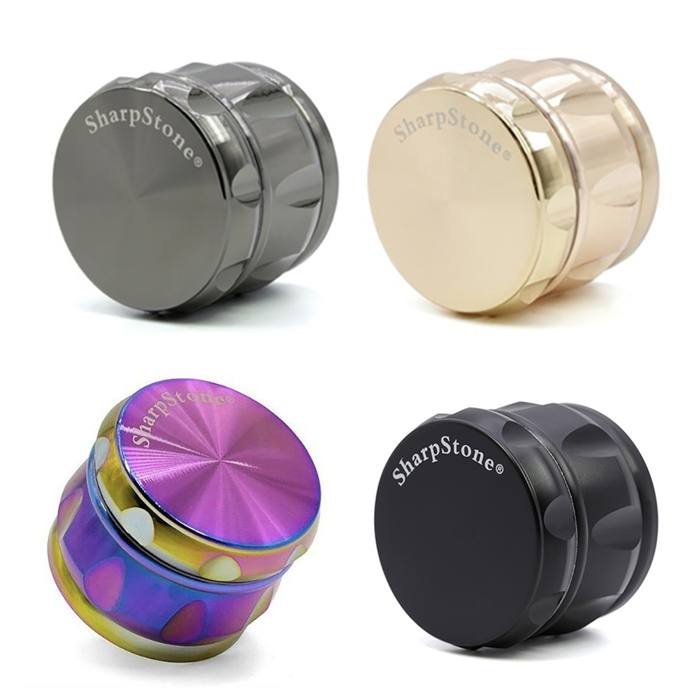 SHARPSTONE Tobacco Grinder Black Big Size 63MM Zinc Alloy 4 Layer with Screen Drum Shape Multi colors Crusher
SHARPSTONE Tobacco Grinder Black Big Size 63MM Zinc Alloy 4 Layer with Screen Drum Shape Multi colors Crusher