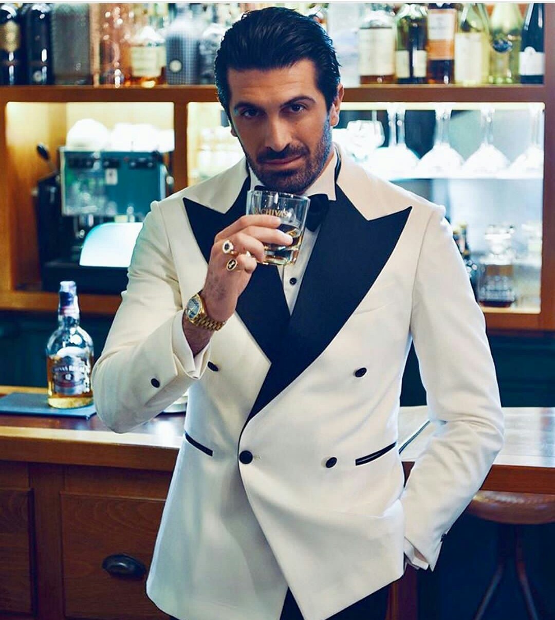 handsome white groomsmen suits new fashion groom wear wedding suits for best men slim fit groom tuxedos for man jacketpants