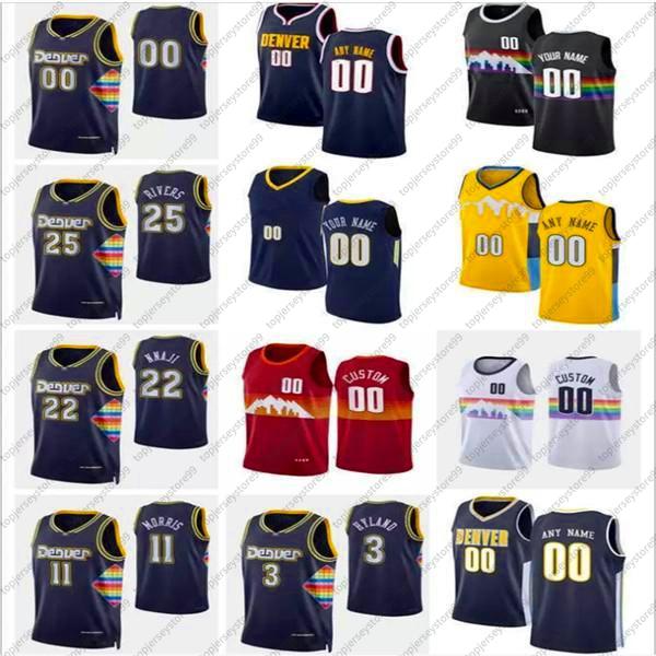 75th Custom Mens Women Youth Denver' Nuggets' 3 Nah'Shon Hyland 11 Monte Morris 22 Zeke Nnaji 25 Austin Rivers Basketball Jerseys, Color
75th Custom Mens Women Youth Denver' Nuggets' 3 Nah'Shon Hyland 11 Monte Morris 22 Zeke Nnaji 25 Austin Rivers Basketball Jerseys, Color