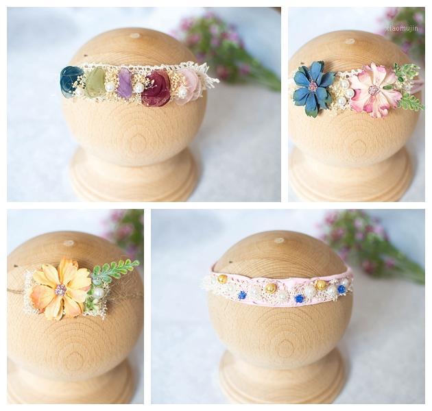 New baby head flower girl headbands creative artist newborn photography props baby headband studio photo1
New baby head flower girl headbands creative artist newborn photography props baby headband studio photo1