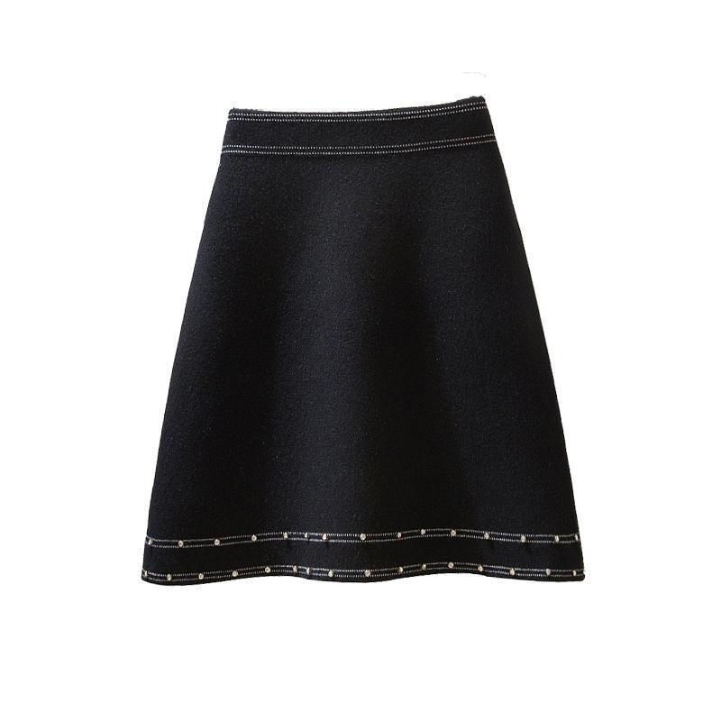 New Black 2021 knitting women's wool spring beads high thin skirt hip y298 S4H3, Heise
New Black 2021 knitting women's wool spring beads high thin skirt hip y298 S4H3, Heise