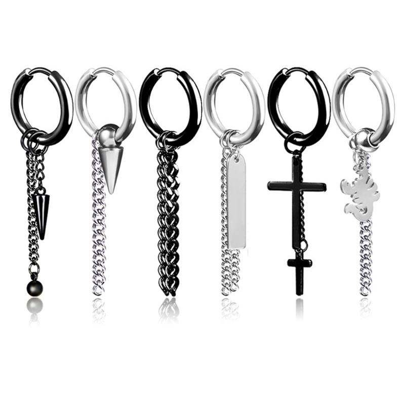 ZIMNO Punk Black Silver Color Stainless Steel Stud Earring for Men Women Egirl Gothic Kpop Harajuku Korean Earrings Jewelry Gift
ZIMNO Punk Black Silver Color Stainless Steel Stud Earring for Men Women Egirl Gothic Kpop Harajuku Korean Earrings Jewelry Gift