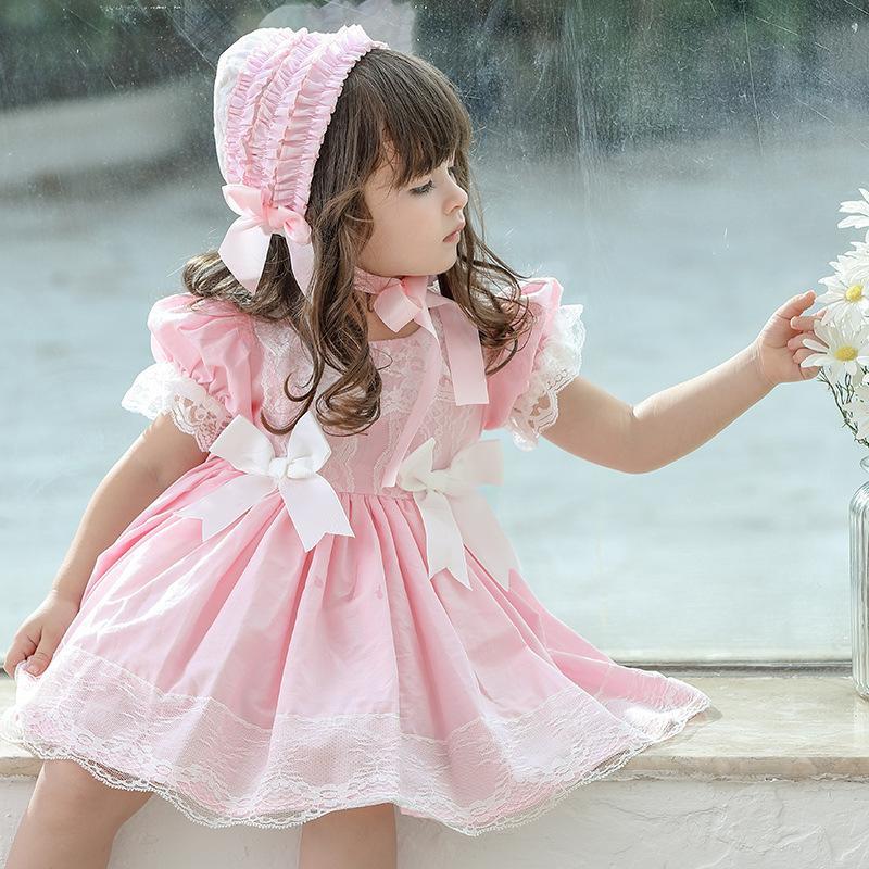 Little Girl Summer Lolita Dress Toddler Princess Kids Dress Turky Baby Girls Spanish Vintage Clothes for Birthday Party Frocks W1227, Pink
Little Girl Summer Lolita Dress Toddler Princess Kids Dress Turky Baby Girls Spanish Vintage Clothes for Birthday Party Frocks W1227, Pink