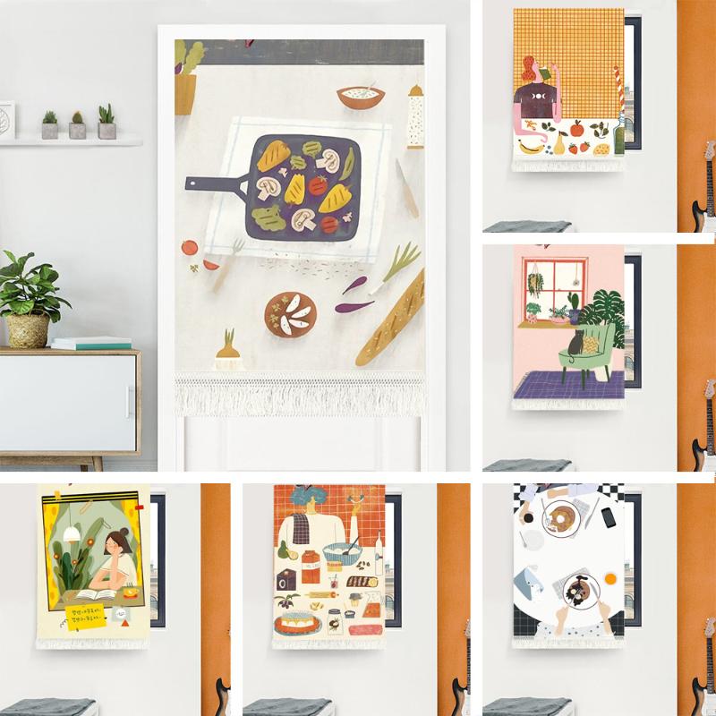 Japanese Noren Door Curtain Kitchen Cute Cartoon Painting Home Bedroom Restaurant Shop Decor Doorway Partition Hanging Curtains, Color 12
Japanese Noren Door Curtain Kitchen Cute Cartoon Painting Home Bedroom Restaurant Shop Decor Doorway Partition Hanging Curtains, Color 12