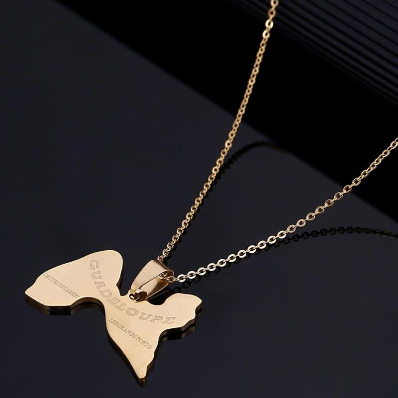 Stainless Steel Trendy Guadeloupe Map Necklace Pendants For Women Girls Gold Color Guadeloupe Map Jewelry
Stainless Steel Trendy Guadeloupe Map Necklace Pendants For Women Girls Gold Color Guadeloupe Map Jewelry