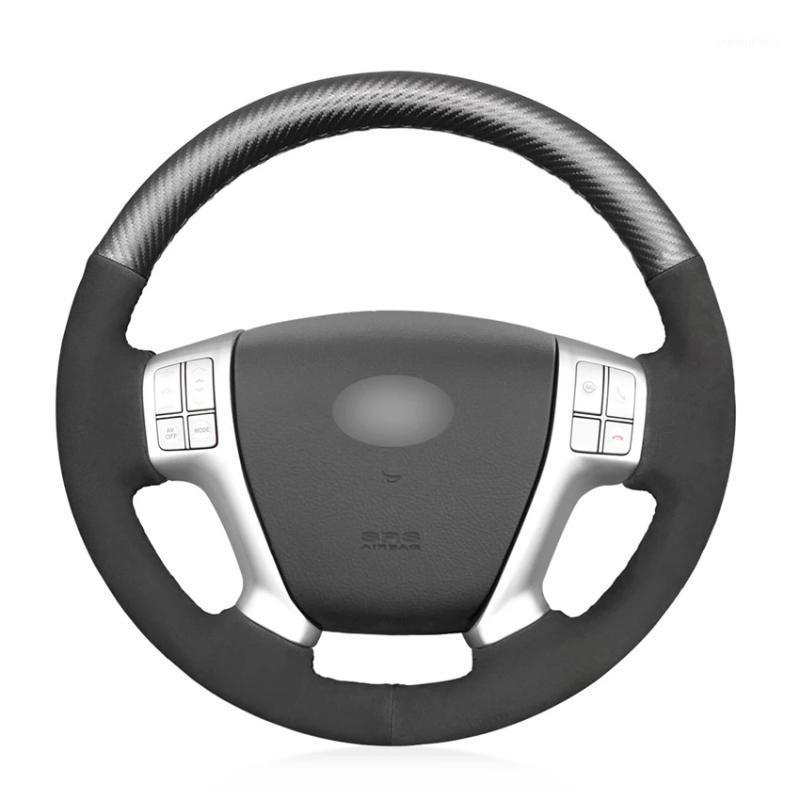 Steering Wheel Covers Black Carbon Fiber Suede Hand-stitched No-slip Car Cover For Veracruz 2007-2012 IX55 Vera Cruz
Steering Wheel Covers Black Carbon Fiber Suede Hand-stitched No-slip Car Cover For Veracruz 2007-2012 IX55 Vera Cruz