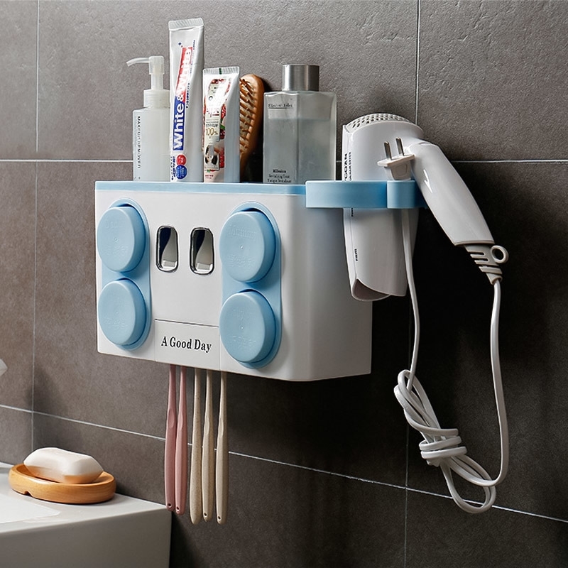 Family Tooth Brush Holder Set Easy Install Plastic Bathroom Toothbrush Storage Rack Toothpaste Dispenser with 4 Cup Y200407
Family Tooth Brush Holder Set Easy Install Plastic Bathroom Toothbrush Storage Rack Toothpaste Dispenser with 4 Cup Y200407