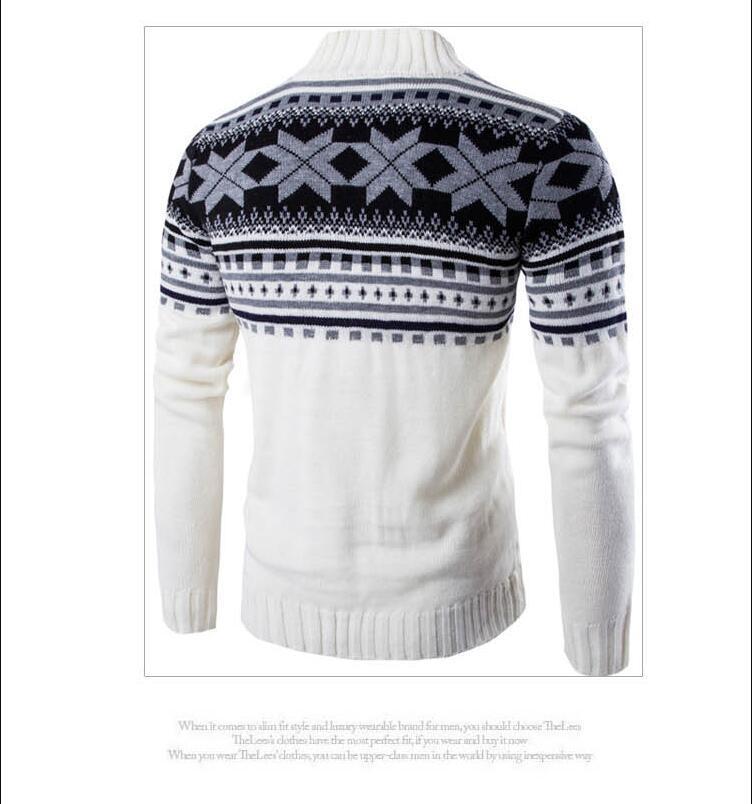 New Autumn Winter Sweaters Men Solid Color Casual Sweater 201118