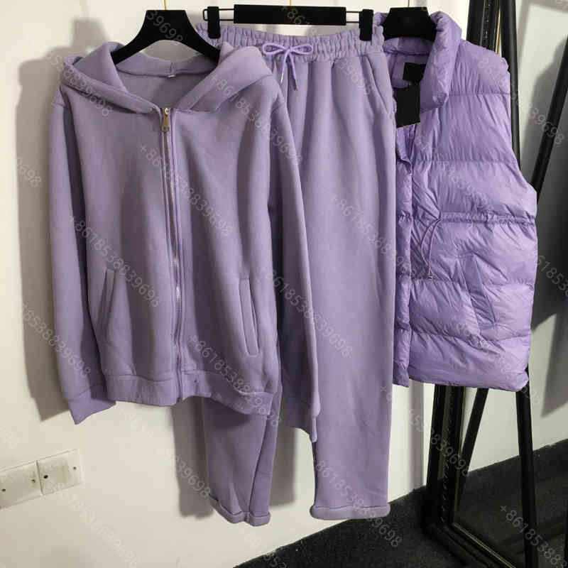 Fashion women clothes sets 22FW Apparel hoodie down 3 piece suit 10 colors XL long sleeve hoodei sweater casual pants down vest suit high quality womens clothing
Fashion women clothes sets 22FW Apparel hoodie down 3 piece suit 10 colors XL long sleeve hoodei sweater casual pants down vest suit high quality womens clothing