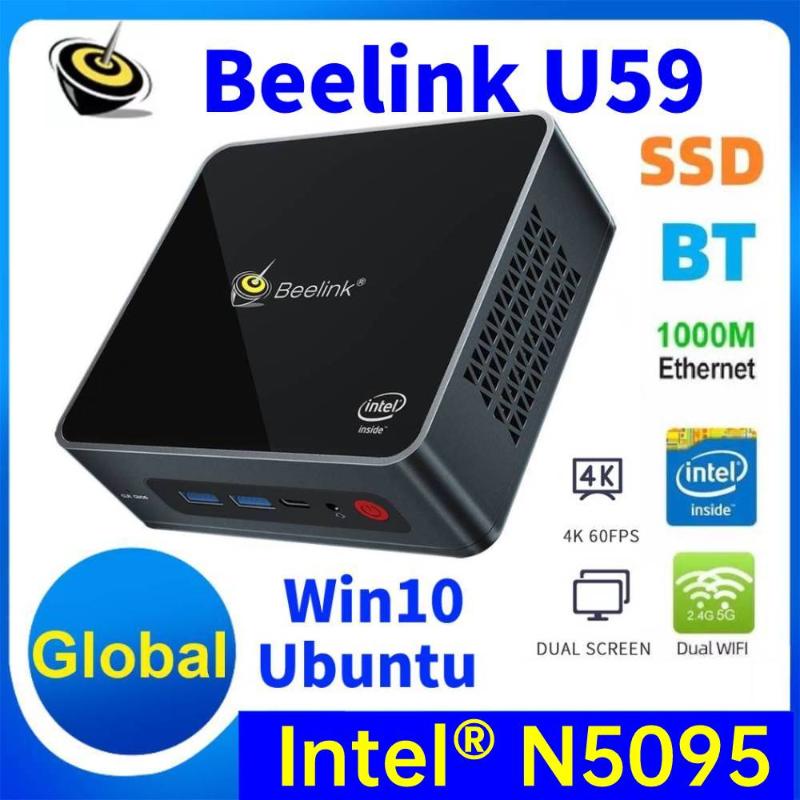 

Mini PCs PC Intel Jasper Lake Processor N5095 4 CORE 2.0 Ghz Win10 Linux 16GB RAM 512GB ROM RJ45 BT4.0 HD USB3.0 Type-c Beelink U59