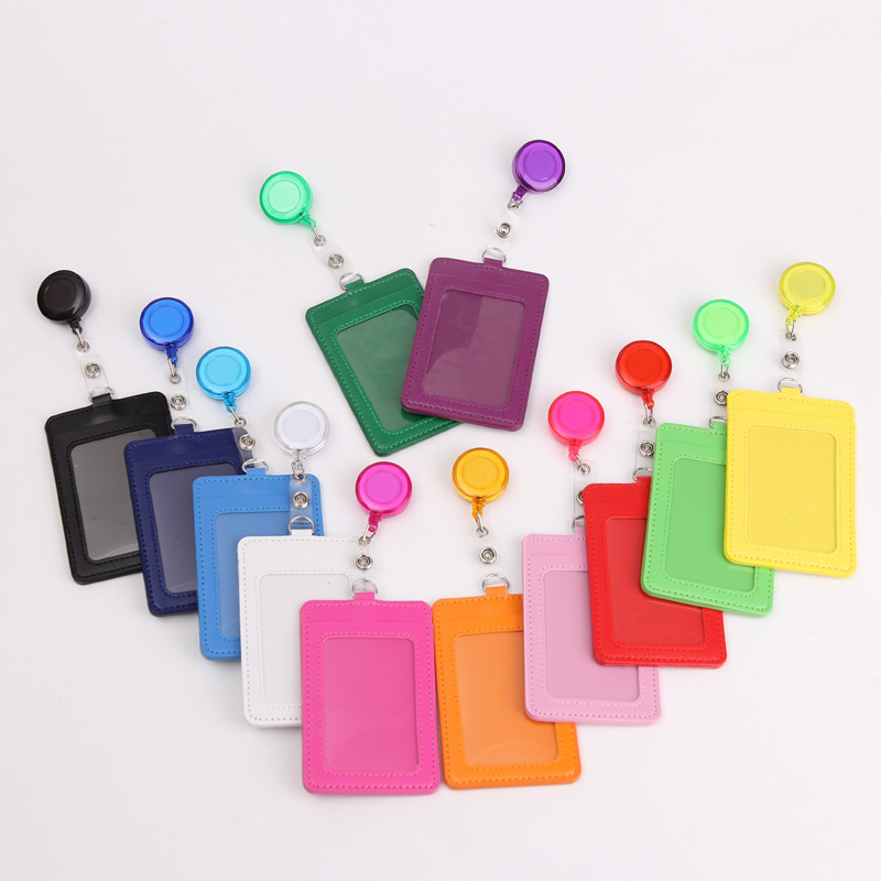 PU Leather Retractable Badge Card Holder Fashion Keychain Elastic Pull Lanyard ID Name Tag Card Cover Case
PU Leather Retractable Badge Card Holder Fashion Keychain Elastic Pull Lanyard ID Name Tag Card Cover Case