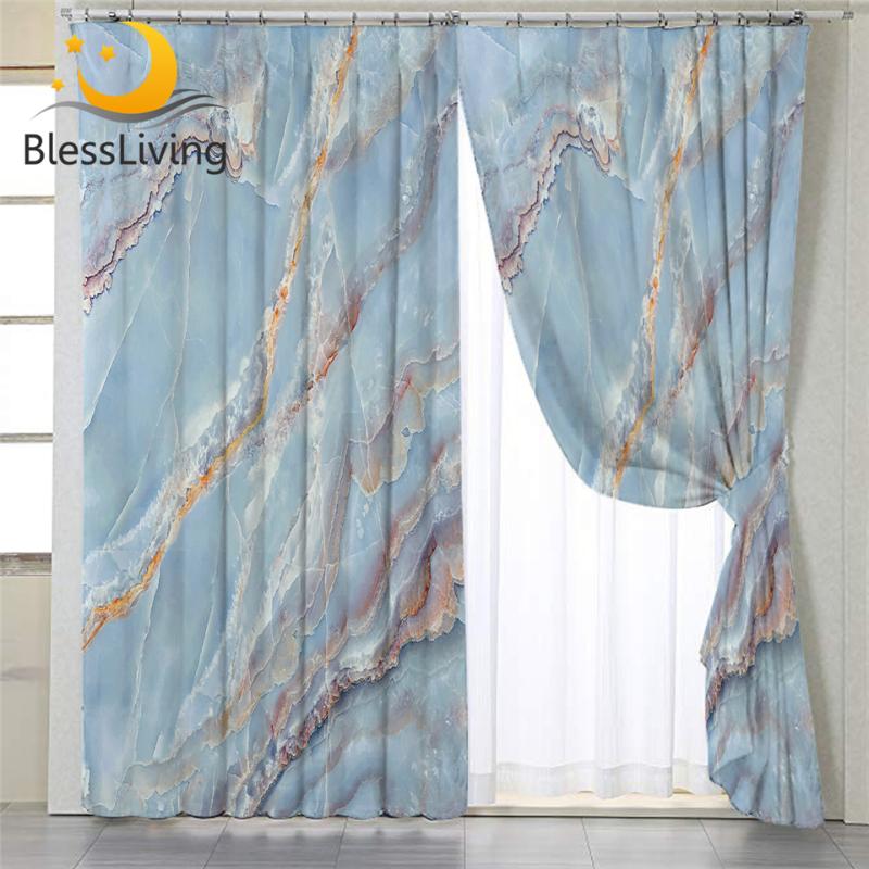 BlessLiving Marble Window Curtains Abstract Blue White Blackout Curtains Natural Stone Pattern Living Room Accessories 107x213cm, 001 1 piece
BlessLiving Marble Window Curtains Abstract Blue White Blackout Curtains Natural Stone Pattern Living Room Accessories 107x213cm, 001 1 piece