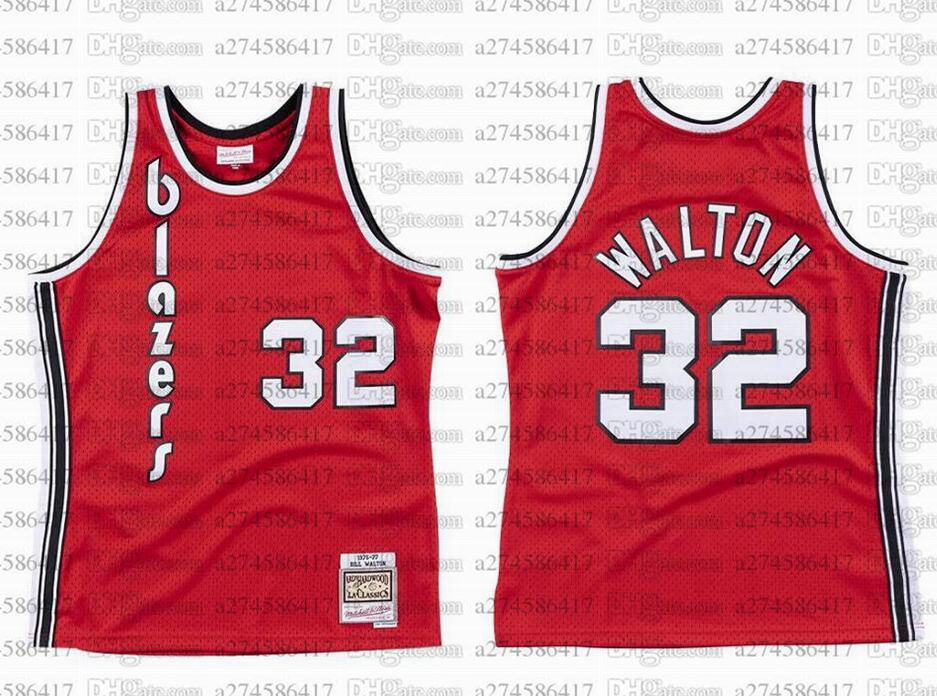 Men youth basketball Portland Trail Blazers 32 Bill Walton 1976-77 Hardwoods Classics retro Jersey
Men youth basketball Portland Trail Blazers 32 Bill Walton 1976-77 Hardwoods Classics retro Jersey