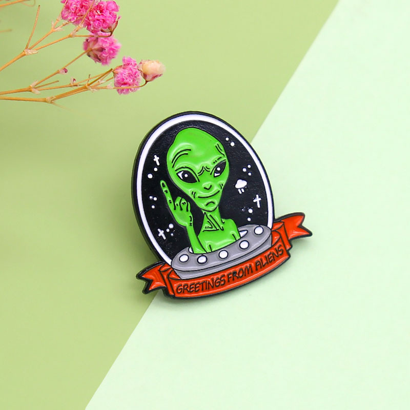 alien astronaut UFO enamel Personalized Greeting Pin from aliens spaceship badge for bag brooch jewelry gift for kids, As picture
alien astronaut UFO enamel Personalized Greeting Pin from aliens spaceship badge for bag brooch jewelry gift for kids, As picture