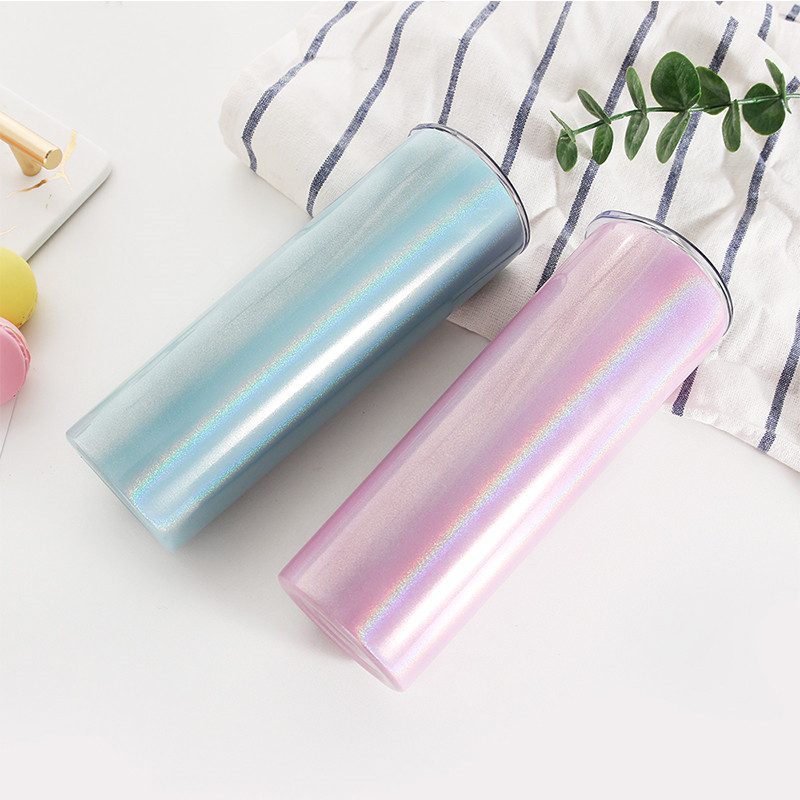 20oz Sublimation Glitter Skinny Tumbler Creative Stainless Steel Milk Coffee Cup Rainbow Double Wall Wine Tumblers with Lid, As the picture
20oz Sublimation Glitter Skinny Tumbler Creative Stainless Steel Milk Coffee Cup Rainbow Double Wall Wine Tumblers with Lid, As the picture