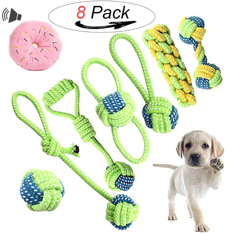 8 Pack Dog Rope Toy Chew Cotton Outdoor Teeth Clean Dog Ball Rope Toys for Medium Small Pet Dogs Interactive Toys TY0102
8 Pack Dog Rope Toy Chew Cotton Outdoor Teeth Clean Dog Ball Rope Toys for Medium Small Pet Dogs Interactive Toys TY0102