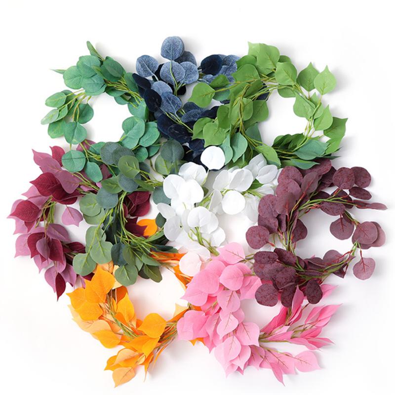 Green Simulation Round Leaf Rattan Flower Ring Leaf Green Plant Home Ceiling Decoration Ivy Vine Strip Party Wedding Plant, Crimson 1m
Green Simulation Round Leaf Rattan Flower Ring Leaf Green Plant Home Ceiling Decoration Ivy Vine Strip Party Wedding Plant, Crimson 1m