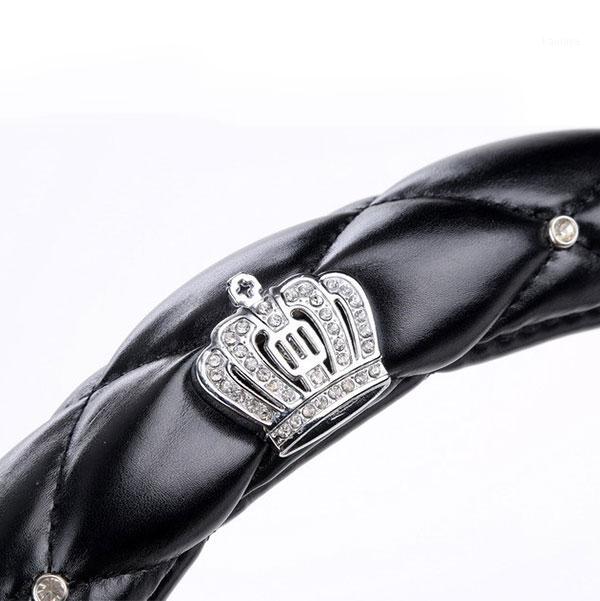 38cm Crystal Crown Studded Rhinestone Covered PU Leather Car Steering Wheel Cover Steerings Covers M86171
38cm Crystal Crown Studded Rhinestone Covered PU Leather Car Steering Wheel Cover Steerings Covers M86171