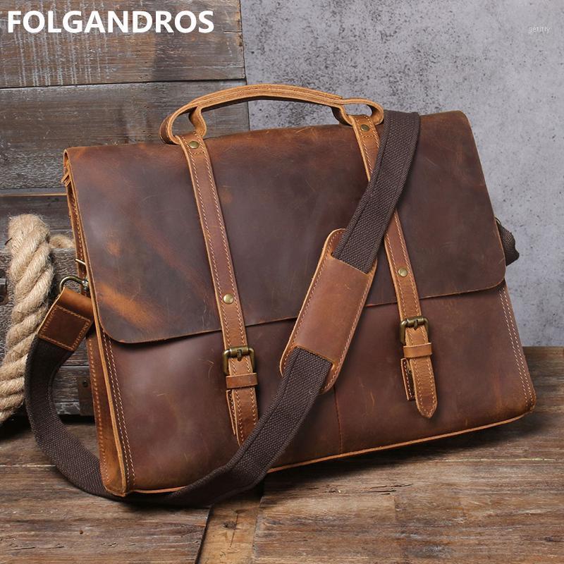 2020 New Genuine Leather Men's Briefcases Handmade Vintage Designer Crazy Horse Leather Laptop Pc Business Briefcases1, Vintage brown
2020 New Genuine Leather Men's Briefcases Handmade Vintage Designer Crazy Horse Leather Laptop Pc Business Briefcases1, Vintage brown
