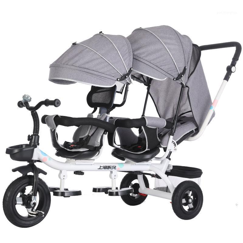 Double Twin Rotatable tricycle Baby Strollers Universal Travel Baby Pram Children Double Seat Crriage Kids Push Trike1
Double Twin Rotatable tricycle Baby Strollers Universal Travel Baby Pram Children Double Seat Crriage Kids Push Trike1