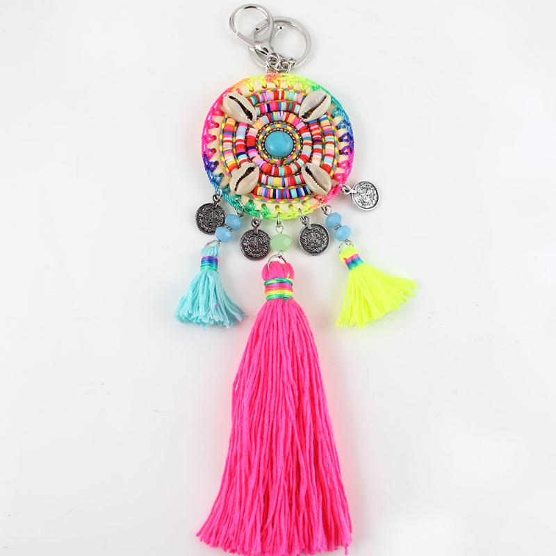 Bohemian style Handmade Tassels Colorful Ethnic Pattern Keychain for Women Fashion Keyring Bag Trinket Friendship Gift
Bohemian style Handmade Tassels Colorful Ethnic Pattern Keychain for Women Fashion Keyring Bag Trinket Friendship Gift