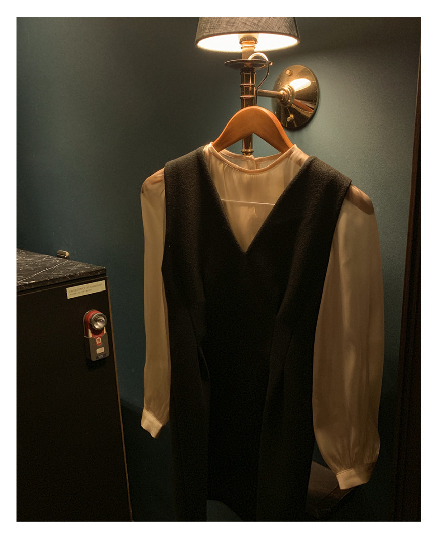 Two Piece Dress Set For Women: V-Neck Mini And Long Sleeve Blouses, Elegant Office Suit T200325