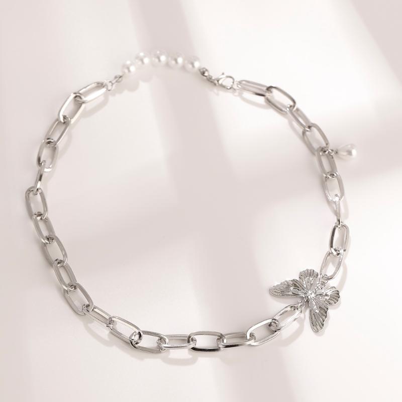 Chokers VG 6YM Fashion Sliver Color Metal Butterfly Choker Necklaces Simple Design Necklace For Women Wedding Jewelry Wholesale
Chokers VG 6YM Fashion Sliver Color Metal Butterfly Choker Necklaces Simple Design Necklace For Women Wedding Jewelry Wholesale