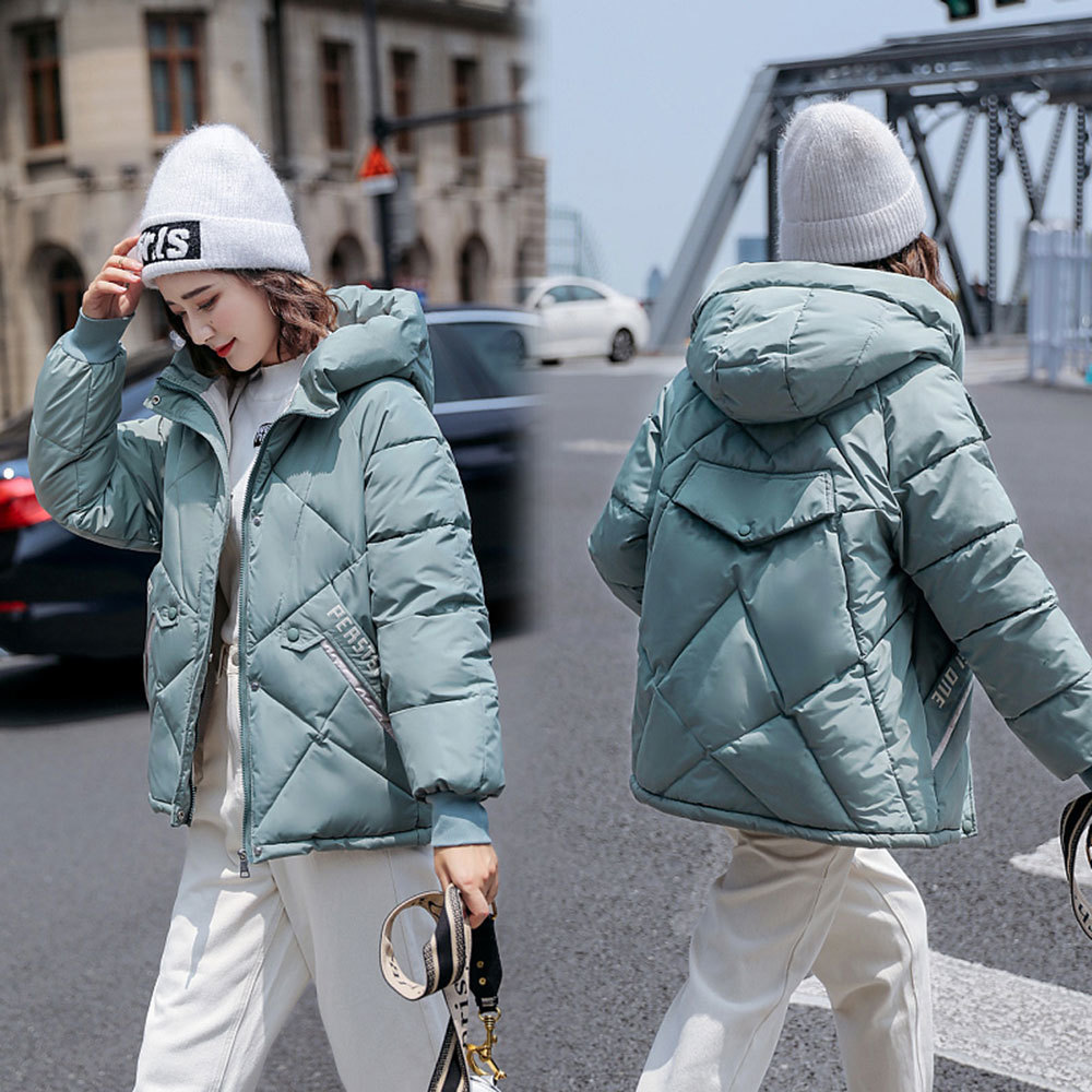 PinkyIsBlack Winter Jacket Women Parkas Hooded Thick Down Cotton Padded Female Jacket Short Winter Coat Women Outwear 201019