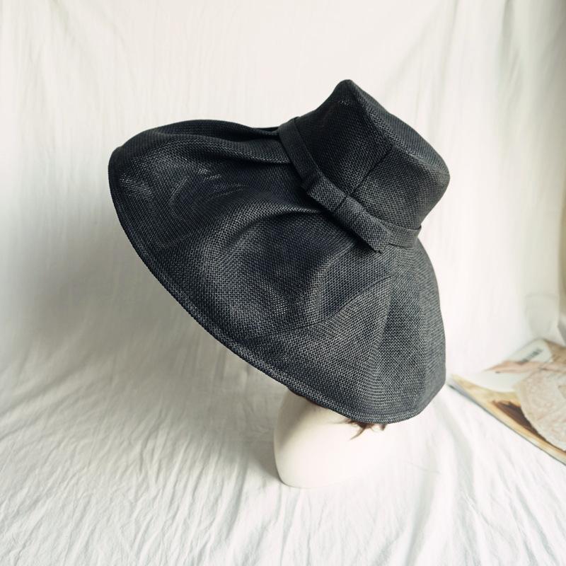 202008-panshi- Hepburn style paper cloth wind brim can fold lady leisure cap women leisure holiday sun hat, Black
202008-panshi- Hepburn style paper cloth wind brim can fold lady leisure cap women leisure holiday sun hat, Black