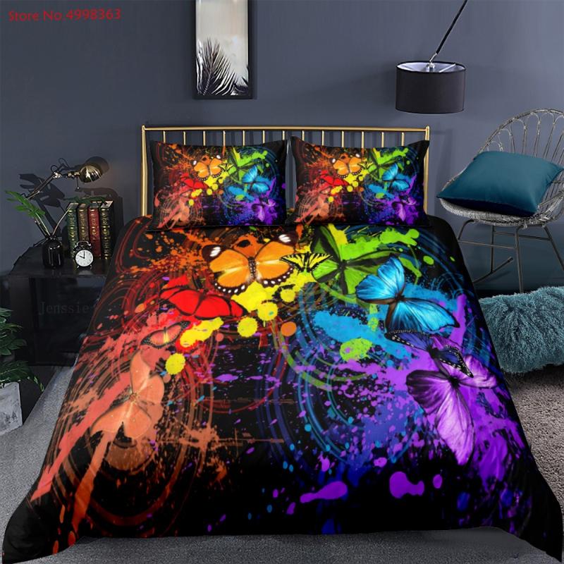 Butterfly Duvet Cover Sets 2/3 Piece Animals Quilt Cover Pillowcase Single Double Full Queen Size Bed Linen Set Girl Bedclothes, Color-11
Butterfly Duvet Cover Sets 2/3 Piece Animals Quilt Cover Pillowcase Single Double Full Queen Size Bed Linen Set Girl Bedclothes, Color-11