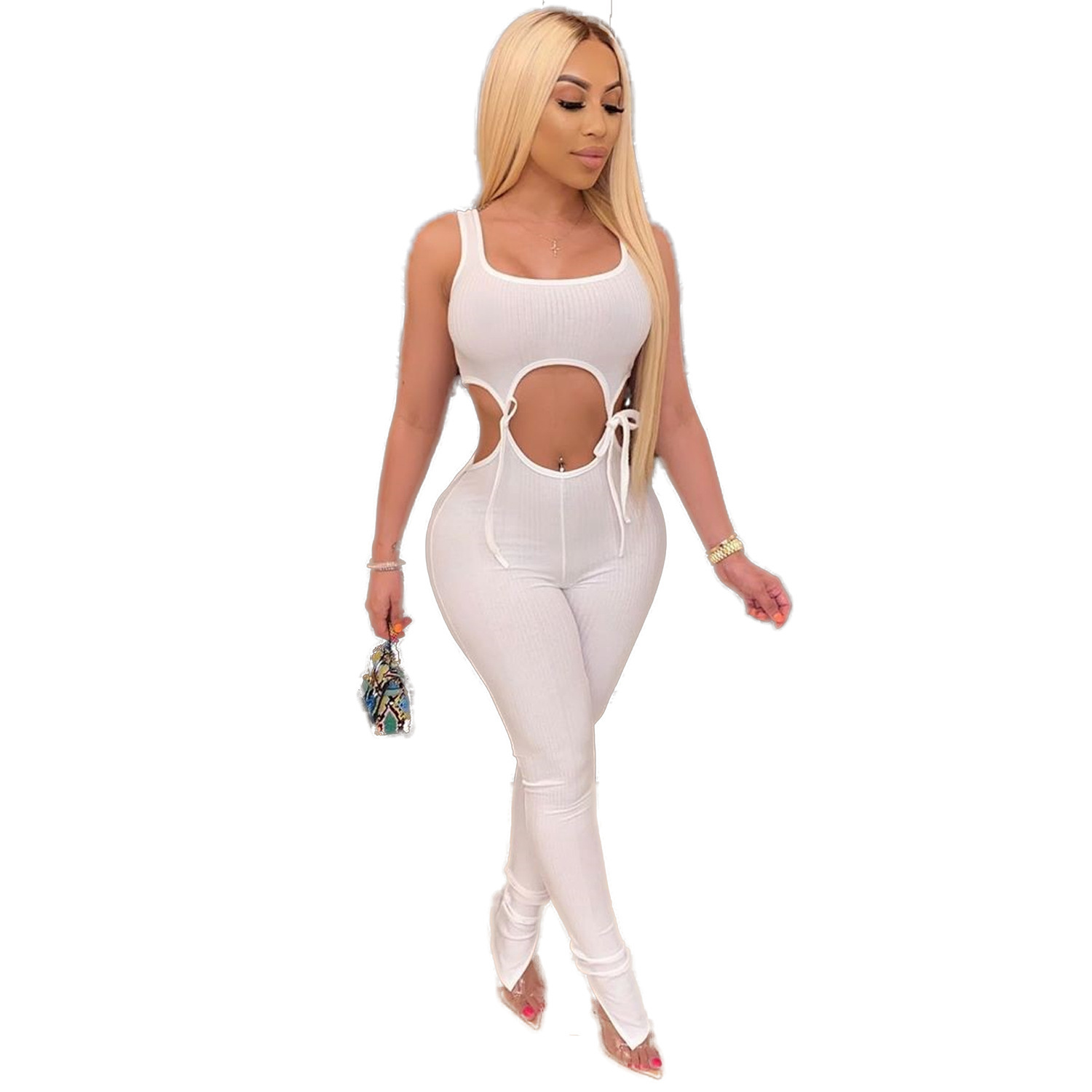 2021 a Woman' Garment New Sexy Female Fashion Color Bandage High Waist Sleeveless Jumpsuit Party Suit C3PK, Purple light
2021 a Woman' Garment New Sexy Female Fashion Color Bandage High Waist Sleeveless Jumpsuit Party Suit C3PK, Purple light