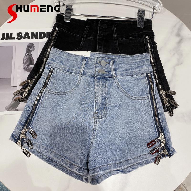 2021 Spring Summer Fashion Side Zippers High Waist Denim Shorts Streetwear Women Cool Jean Shorts, Black
2021 Spring Summer Fashion Side Zippers High Waist Denim Shorts Streetwear Women Cool Jean Shorts, Black