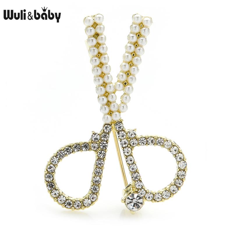 Wuli&baby Sparkling Full Rhinestone Scissors Gold Color and Silver Color Brooches Pins For Women Fashion Brooch Badge Jewelry
Wuli&baby Sparkling Full Rhinestone Scissors Gold Color and Silver Color Brooches Pins For Women Fashion Brooch Badge Jewelry